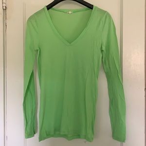 J. Crew green long sleeve shirt